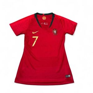 Nike Portugal 2018/2019 home soccer football cristiano ronaldo jersey womens M